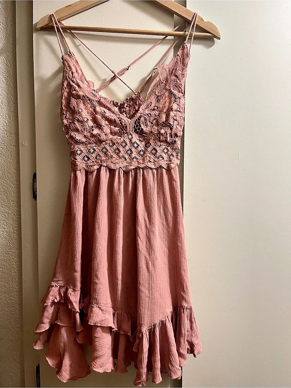 Free People FP One Verona Dress Pink Mini Dress Size Small